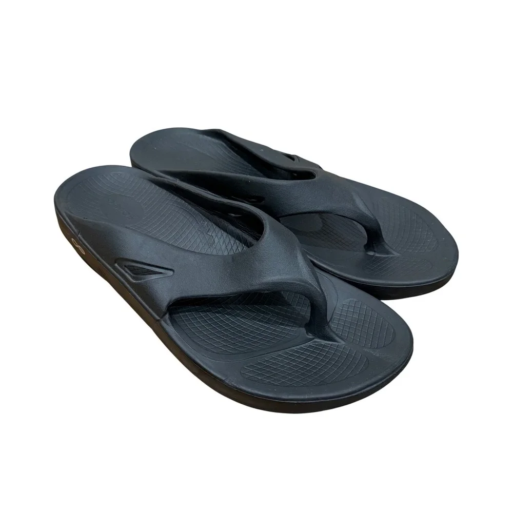 OOFOS OOriginal Recovery Flip Flop Sandal Black Men‎ Sz 13 EU 46 Comfort Casual